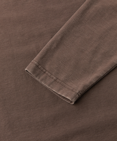 [REGULAR FIT] VEIL LONG SLEEVE (BROWN)