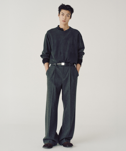 [REGULAR FIT] VEIL LONG SLEEVE (BLACK)