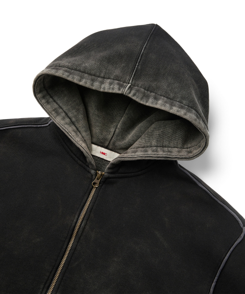 SHADE LAYER ZIP-UP HOODIE (BLACK)
