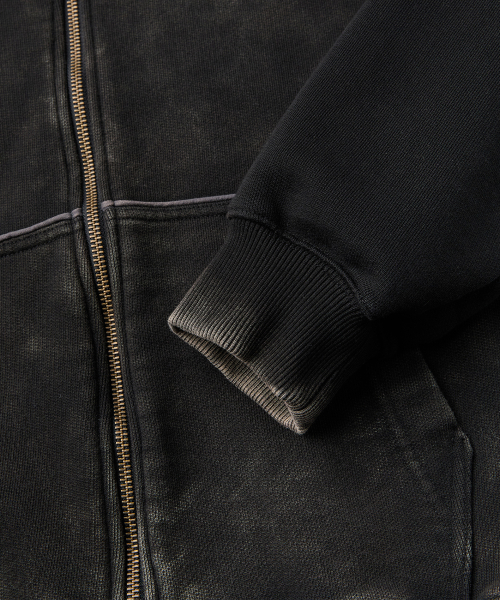 SHADE LAYER ZIP-UP HOODIE (BLACK)