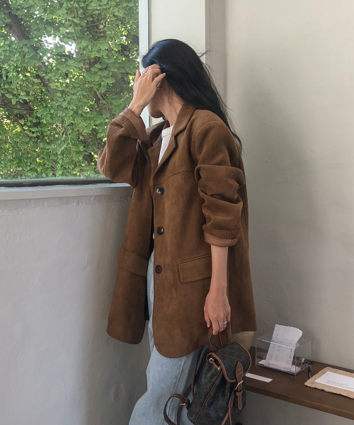 Suede Tailored Jacket JYJK729B