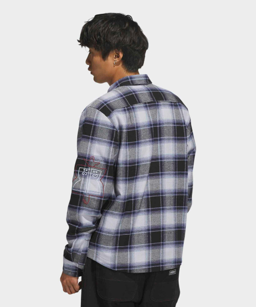 GONZ FLANNEL BLACK/MUTPRP/HALSIL