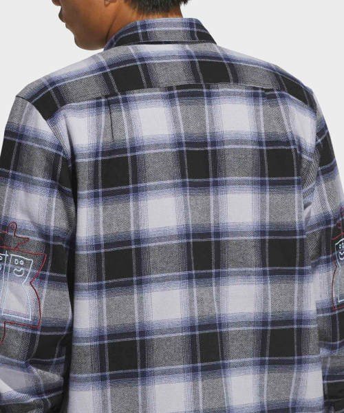 GONZ FLANNEL BLACK/MUTPRP/HALSIL