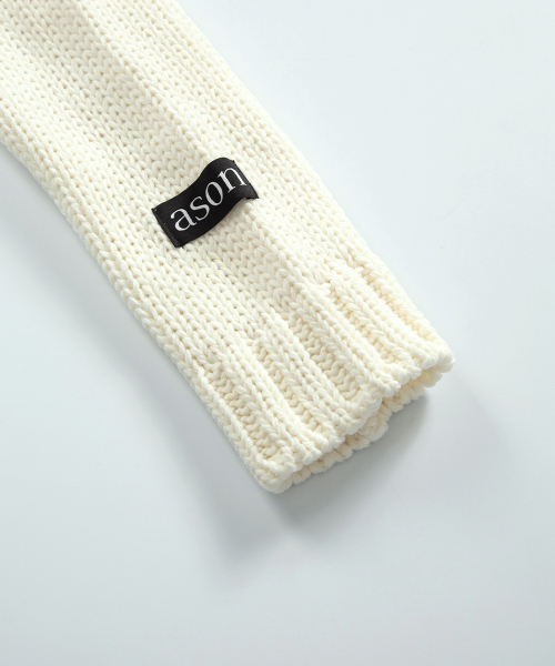 BRAID SHAWL CARDIGAN / IVORY
