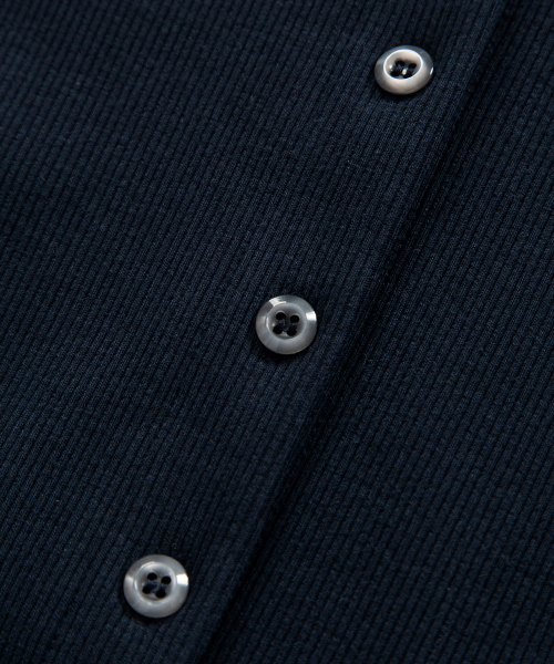 MUTE BUTTON CARDIGAN / NAVY