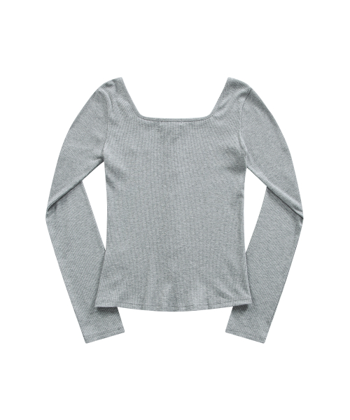 MUTE BUTTON CARDIGAN / GRAY