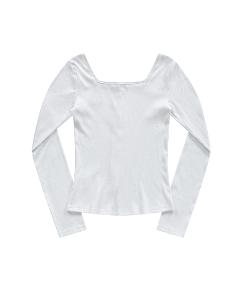 MUTE BUTTON CARDIGAN / WHITE
