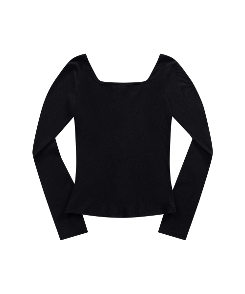 MUTE BUTTON CARDIGAN / BLACK
