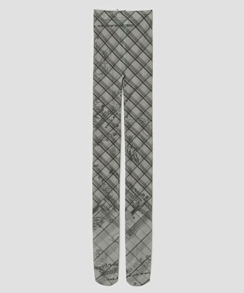 Sketch Grid Tights [Gray]