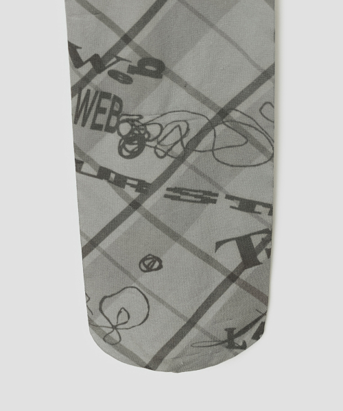 Sketch Grid Tights [Gray]