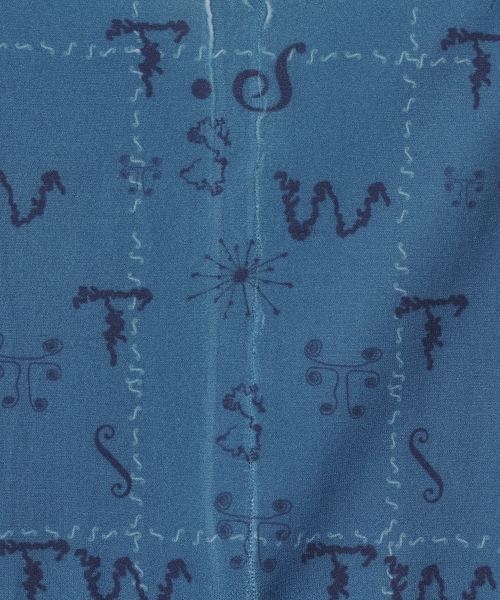 Tiny Glyph Tights [Blue]