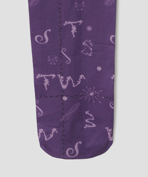 Tiny Glyph Tights [Purple]