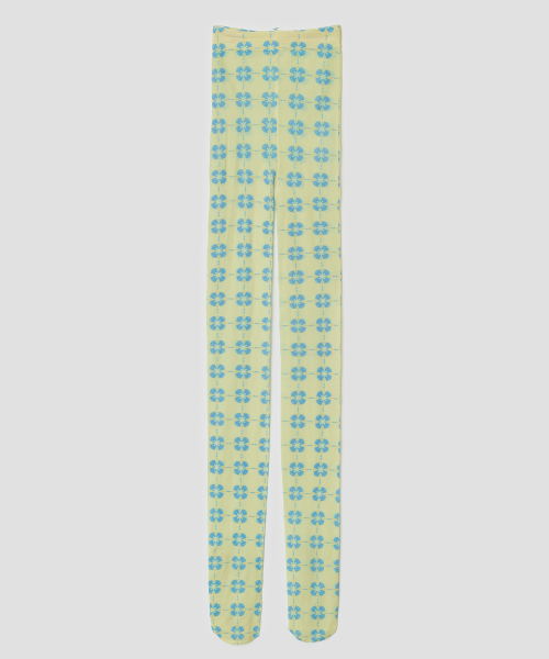Flora Tile Tights [Lime]