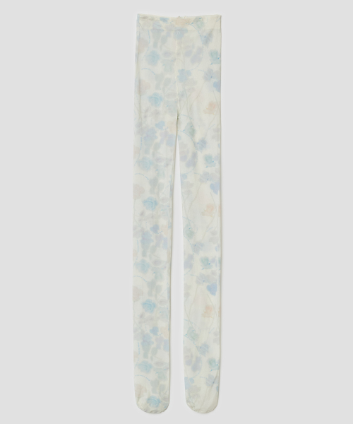 Hazy Petal Tights [White]