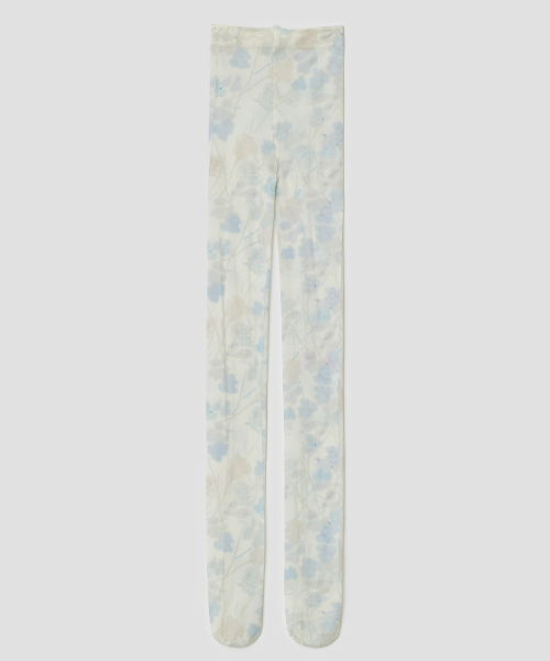 Hazy Petal Tights [White]