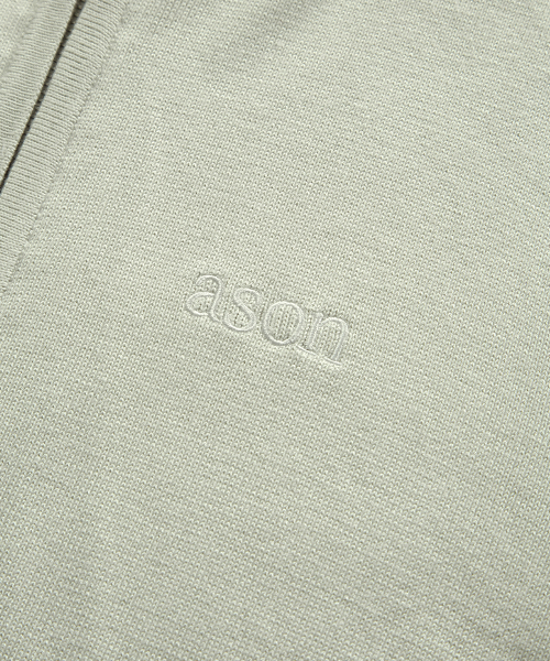 FABLE KNIT HOOD ZIP-UP / BEIGE