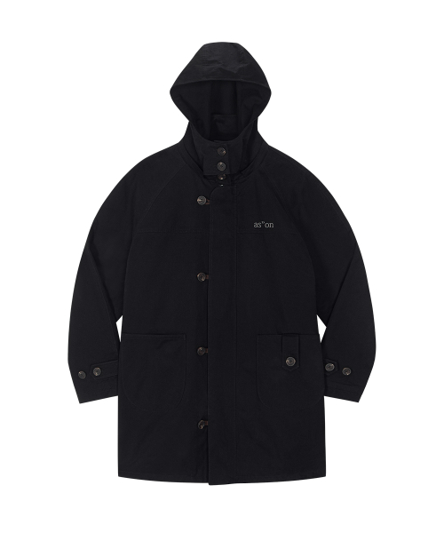 FLINT WASHED FIELD JACKET / BLACK