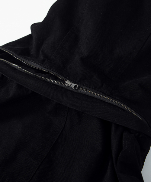 FLINT WASHED FIELD JACKET / BLACK