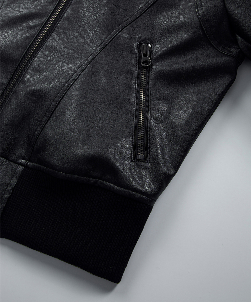 NOX CONTOUR LEATHER JACKET / BLACK