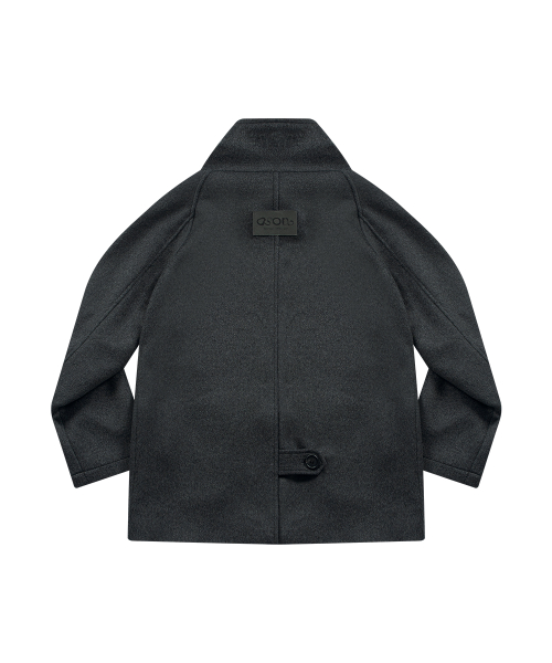 MARLOW HIGH NECK COAT / CHARCOAL