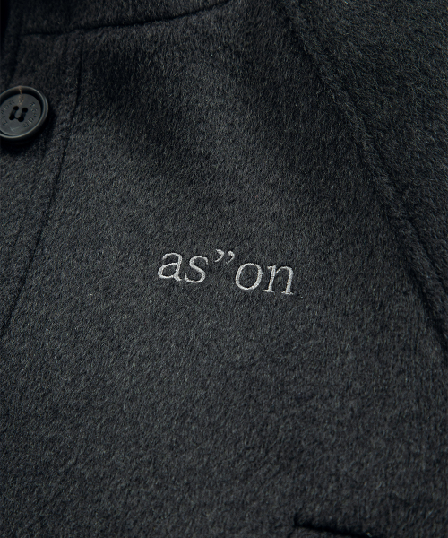 MARLOW HIGH NECK COAT / CHARCOAL
