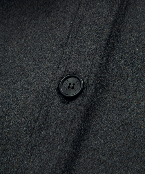 MARLOW HIGH NECK COAT / CHARCOAL