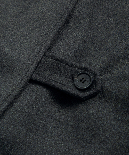 MARLOW HIGH NECK COAT / CHARCOAL