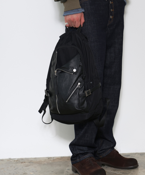 [DOFFJASON X SSRL] Moto Core Double Rider Backpack BLACK