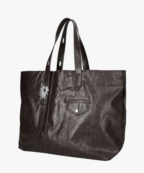 [DOFFJASON X SSRL] Moto Core Buckle Leather Shoulder Bag BROWN