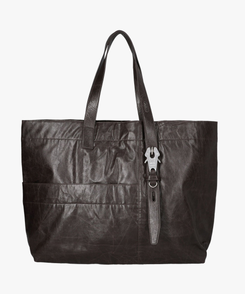 [DOFFJASON X SSRL] Moto Core Buckle Leather Shoulder Bag BROWN