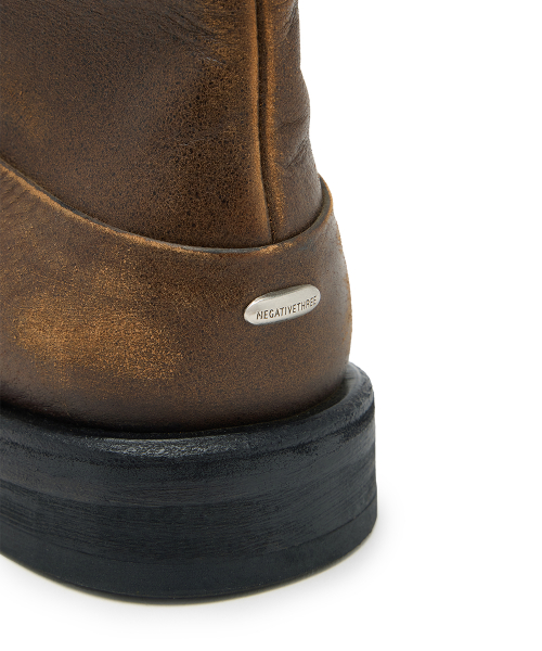 [ASON X NEGATIVETHREE] ENGINEERED BOOTS / VINTAGE BROWN