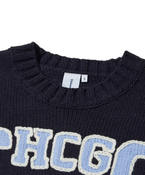 Chicago Athletic Crewneck Knit_Navy