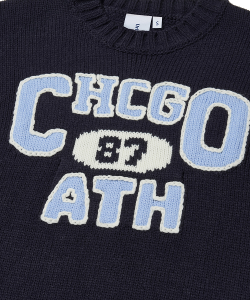 Chicago Athletic Crewneck Knit_Navy