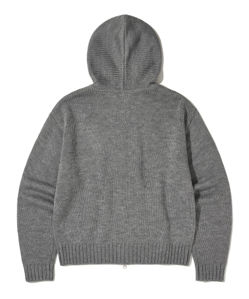 Old Glory Hooded Knit Zip-Up_Gray