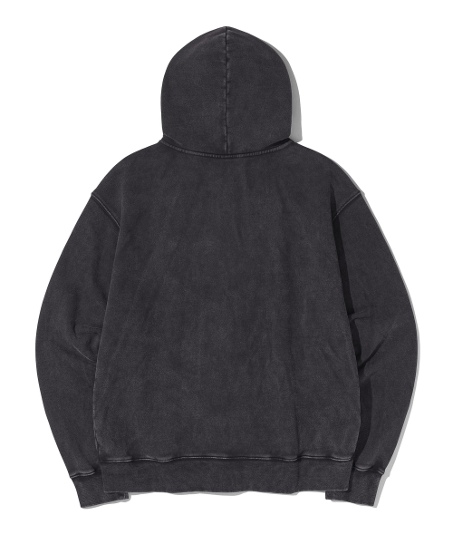 Washed Circuit Hotfix Hoodie Zip_Black