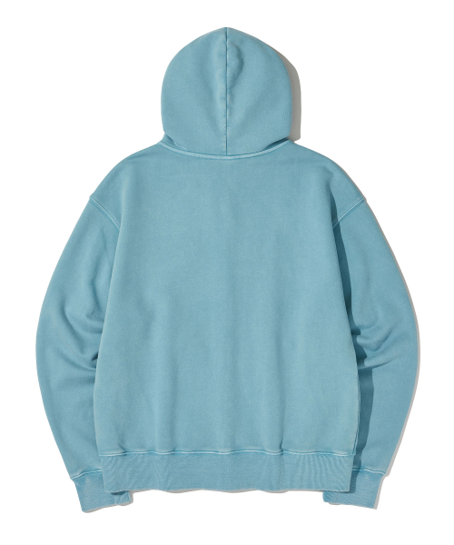 Washed Circuit Hotfix Hoodie Zip_Mint
