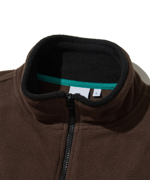 Utah Fleece Zip Jacket_Brown