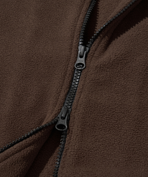 Utah Fleece Zip Jacket_Brown