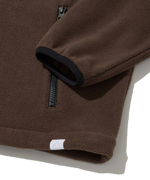 Utah Fleece Zip Jacket_Brown