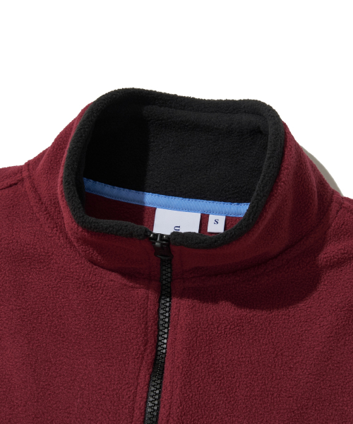 Utah Fleece Zip Jacket_Red