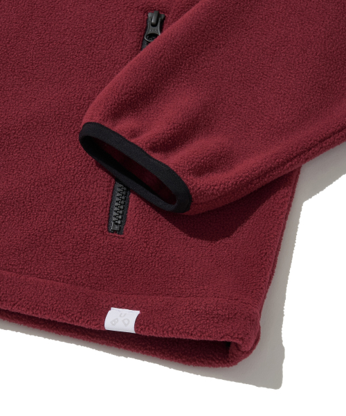 Utah Fleece Zip Jacket_Red