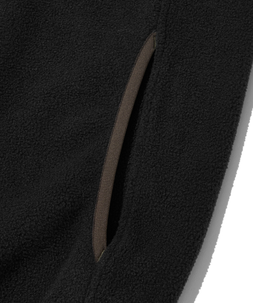 Utah Fleece Half Snap Pullover_Black