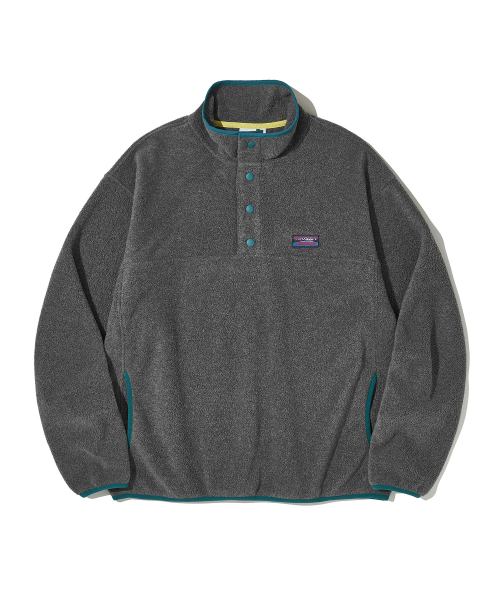 Utah Fleece Half Snap Pullover_Gray