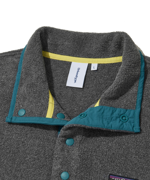 Utah Fleece Half Snap Pullover_Gray