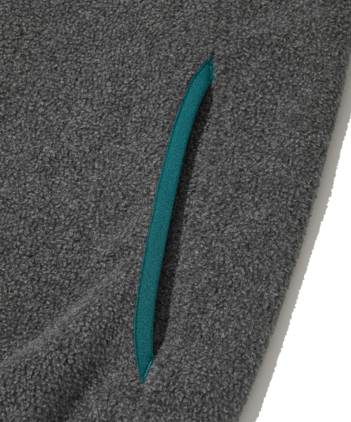 Utah Fleece Half Snap Pullover_Gray