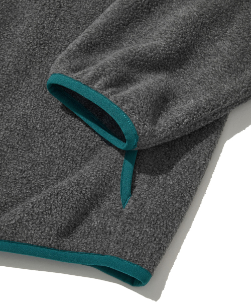 Utah Fleece Half Snap Pullover_Gray