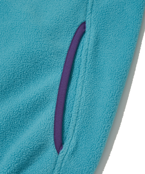 Utah Fleece Half Snap Pullover_Teal