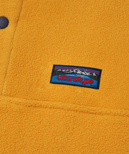 Utah Fleece Half Snap Pullover_Yellow