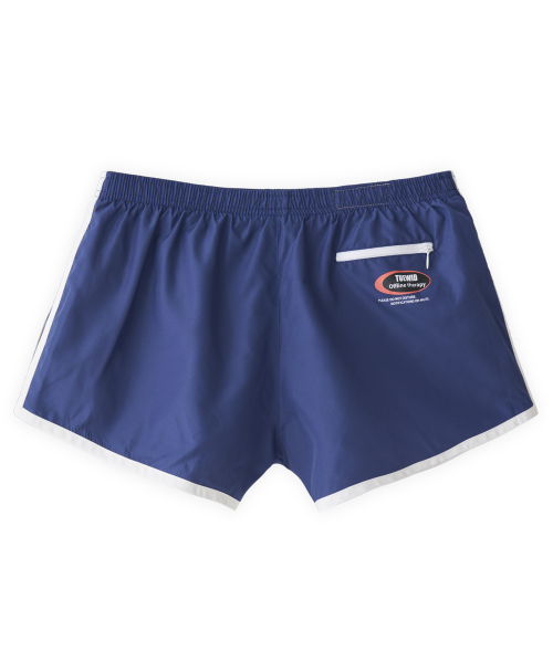 Line track shorts in blue