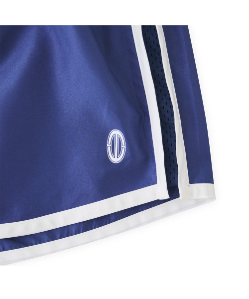 Line track shorts in blue